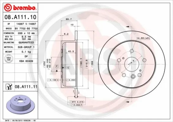 Brake Disc (08.A111.11)