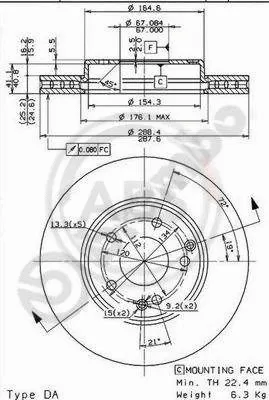 Brake Disc (09.8411.11)