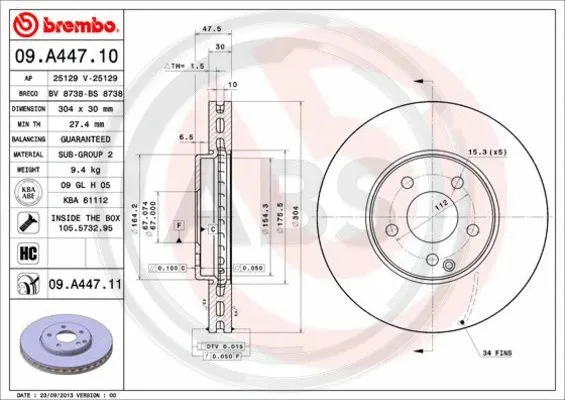 Brake Disc (09.A447.11)