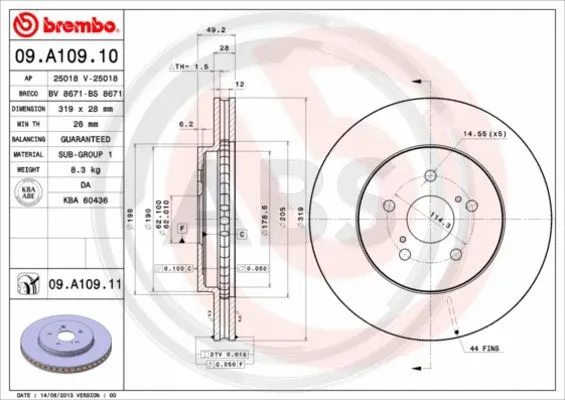 Brake Disc (09.A109.11)