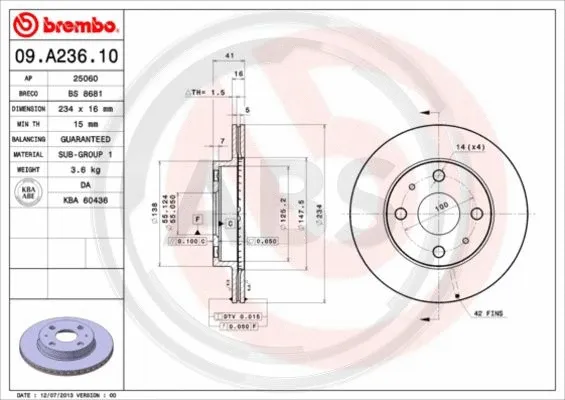 Brake Disc (09.A236.11)