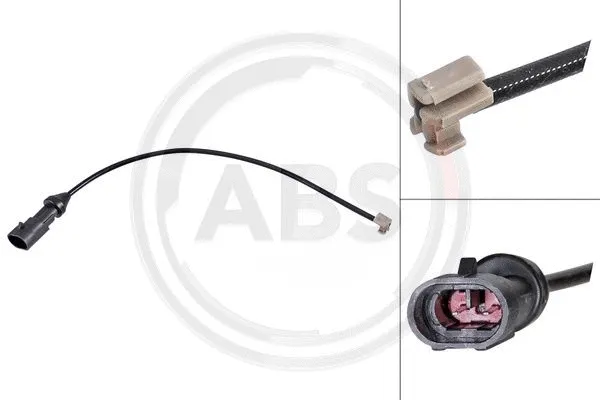 Warning Contact, brake pad wear (39902)