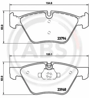 Brake Pad Set, disc brake (P06036)