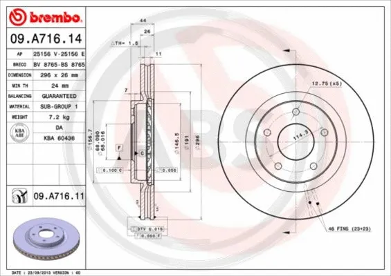 Brake Disc (09.A716.11)