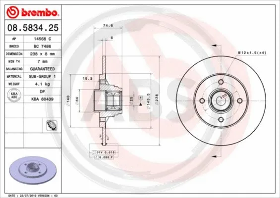 Brake Disc (08.5834.20)