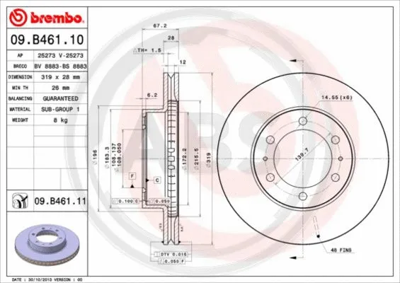 Brake Disc (09.B461.11)