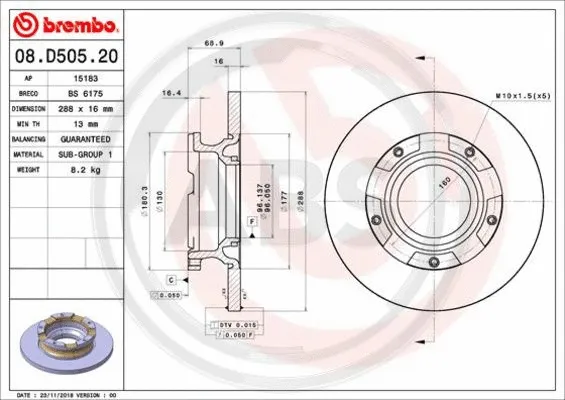 Brake Disc (08.D505.20)