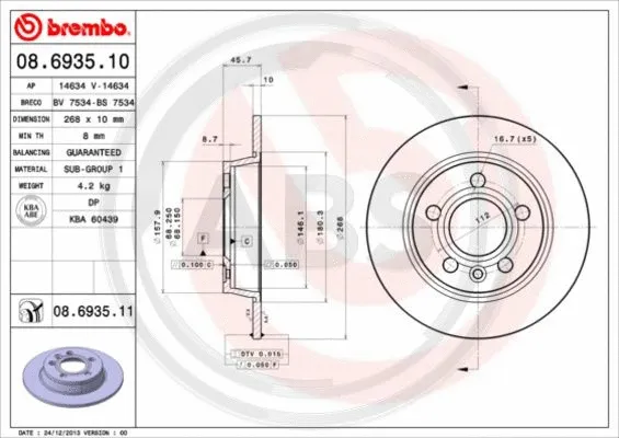 Brake Disc (08.6935.11)