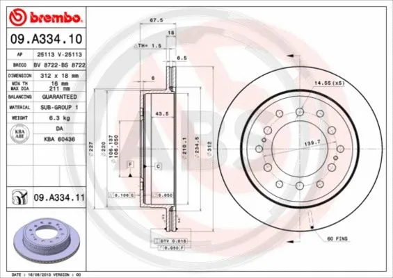 Brake Disc (09.A334.11)