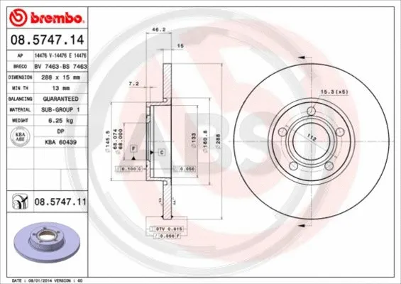Brake Disc (08.5747.11)