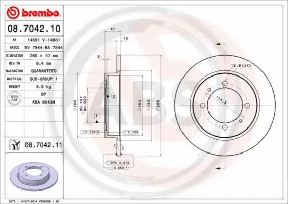 Brake Disc (08.7042.11)