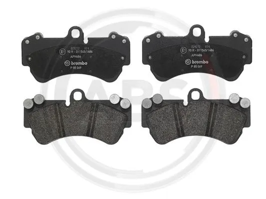 Brake Pad Set, disc brake (P85069)