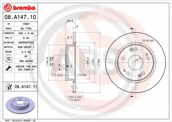 Brake Disc (08.A147.11)