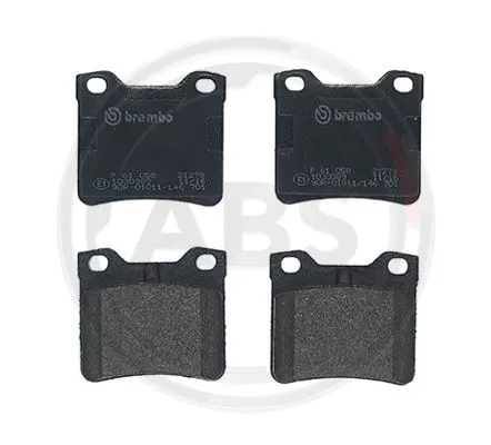 Brake Pad Set, disc brake (P61058)