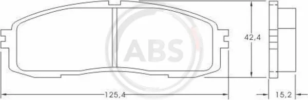 Brake Pad Set, disc brake (36626)