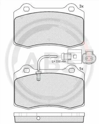 Brake Pad Set, disc brake (38592)