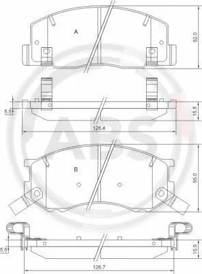 Brake Pad Set, disc brake (37399)