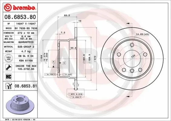 Brake Disc (08.6853.81)