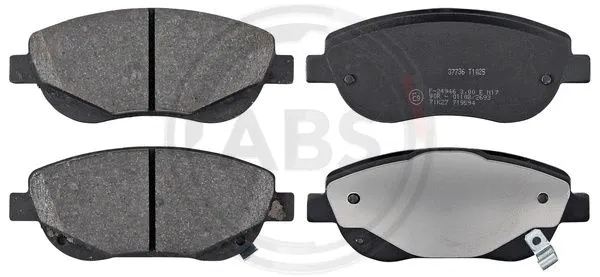 Brake Pad Set, disc brake (37736)