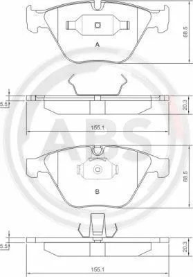 Brake Pad Set, disc brake (37346)