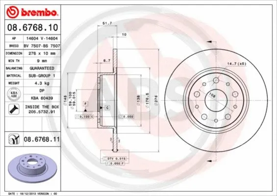 Brake Disc (08.6768.11)