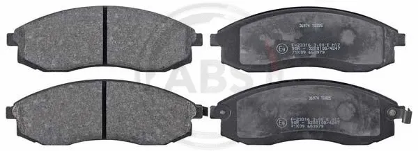 Brake Pad Set, disc brake (36974)