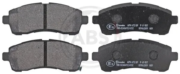 Brake Pad Set, disc brake (P49057)