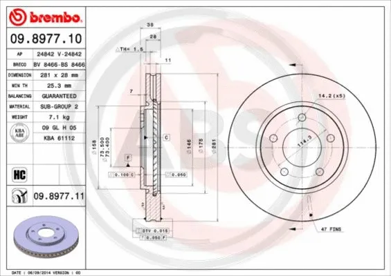 Brake Disc (09.8977.11)