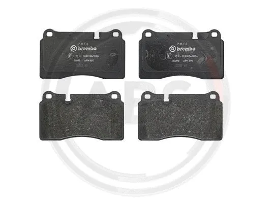 Brake Pad Set, disc brake (P85116)