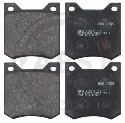Brake Pad Set, disc brake (36061)