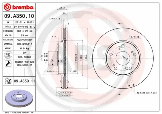 Brake Disc (09.A350.11)