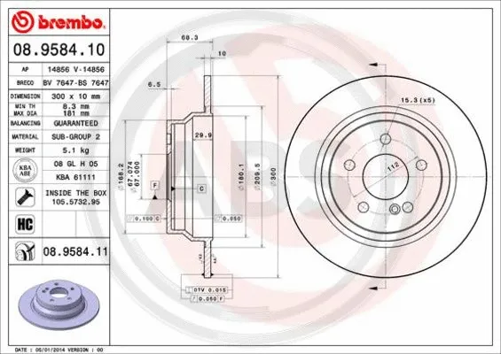 Brake Disc (08.9584.11)