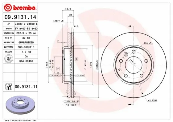Brake Disc (09.9131.11)