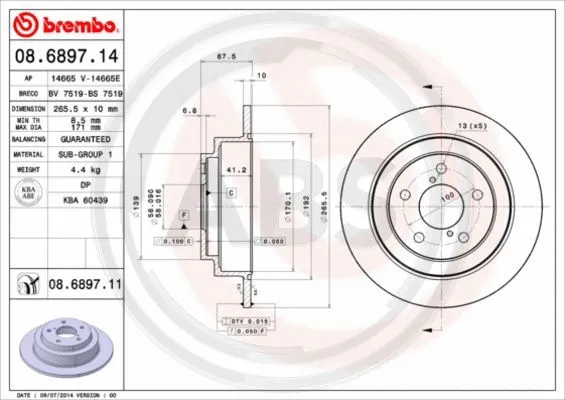 Brake Disc (08.6897.11)