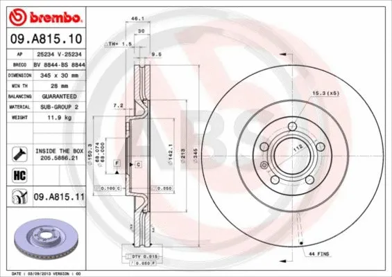 Brake Disc (09.A815.11)