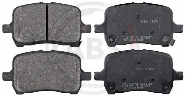 Brake Pad Set, disc brake (37581)