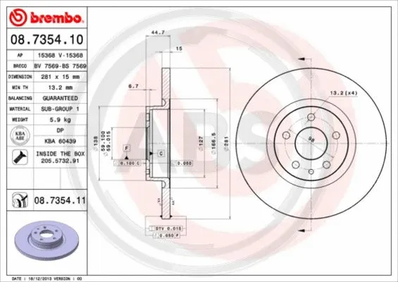 Brake Disc (08.7354.11)