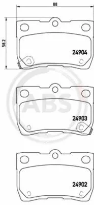 Brake Pad Set, disc brake (P83113)