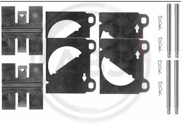 Accessory Kit, disc brake pad (0950Q)