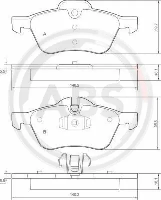 Brake Pad Set, disc brake (37279)