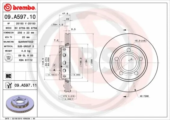 Brake Disc (09.A597.11)