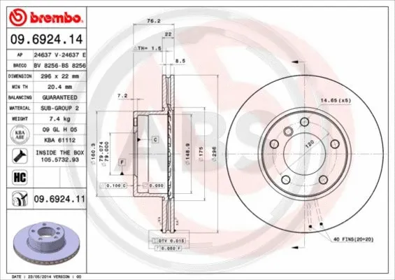 Brake Disc (09.6924.11)