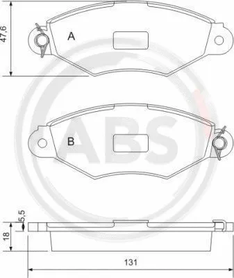 Brake Pad Set, disc brake (37040)