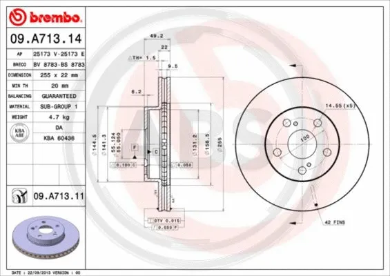Brake Disc (09.A713.11)