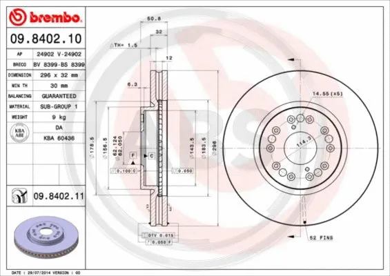 Brake Disc (09.8402.11)