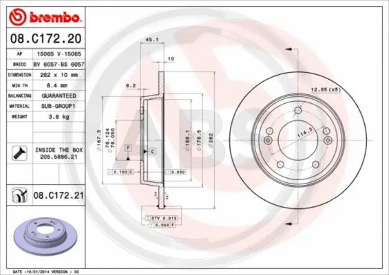 Brake Disc (08.C172.21)