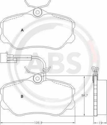 Brake Pad Set, disc brake (36655)