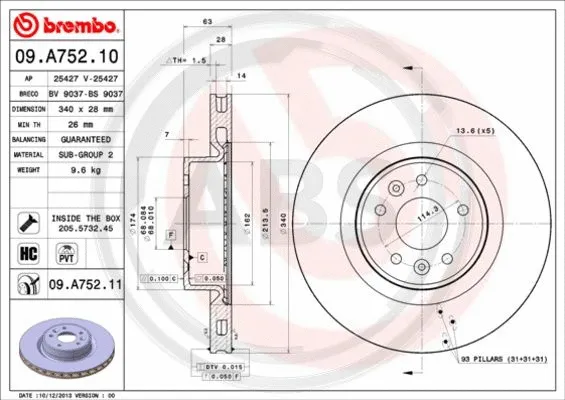 Brake Disc (09.A752.11)