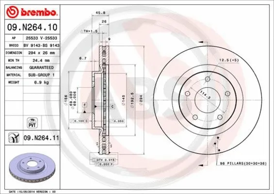Brake Disc (09.N264.11)