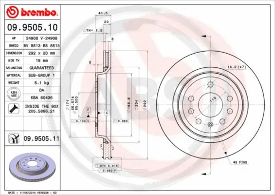 Brake Disc (09.9505.11)